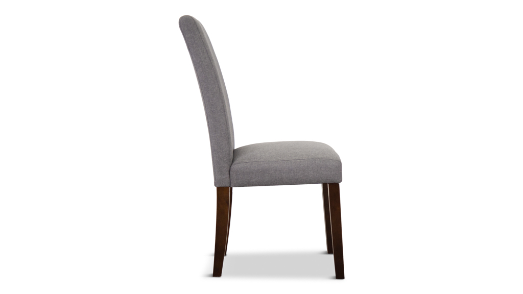 bistro dining chair dark grey side